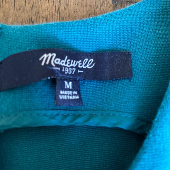 Madewell teal sleeveless dress - Picture 3 of 7
